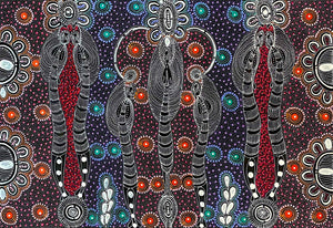 Dreamtime Sisters by Colleen Wallace Nungari (SOLD)