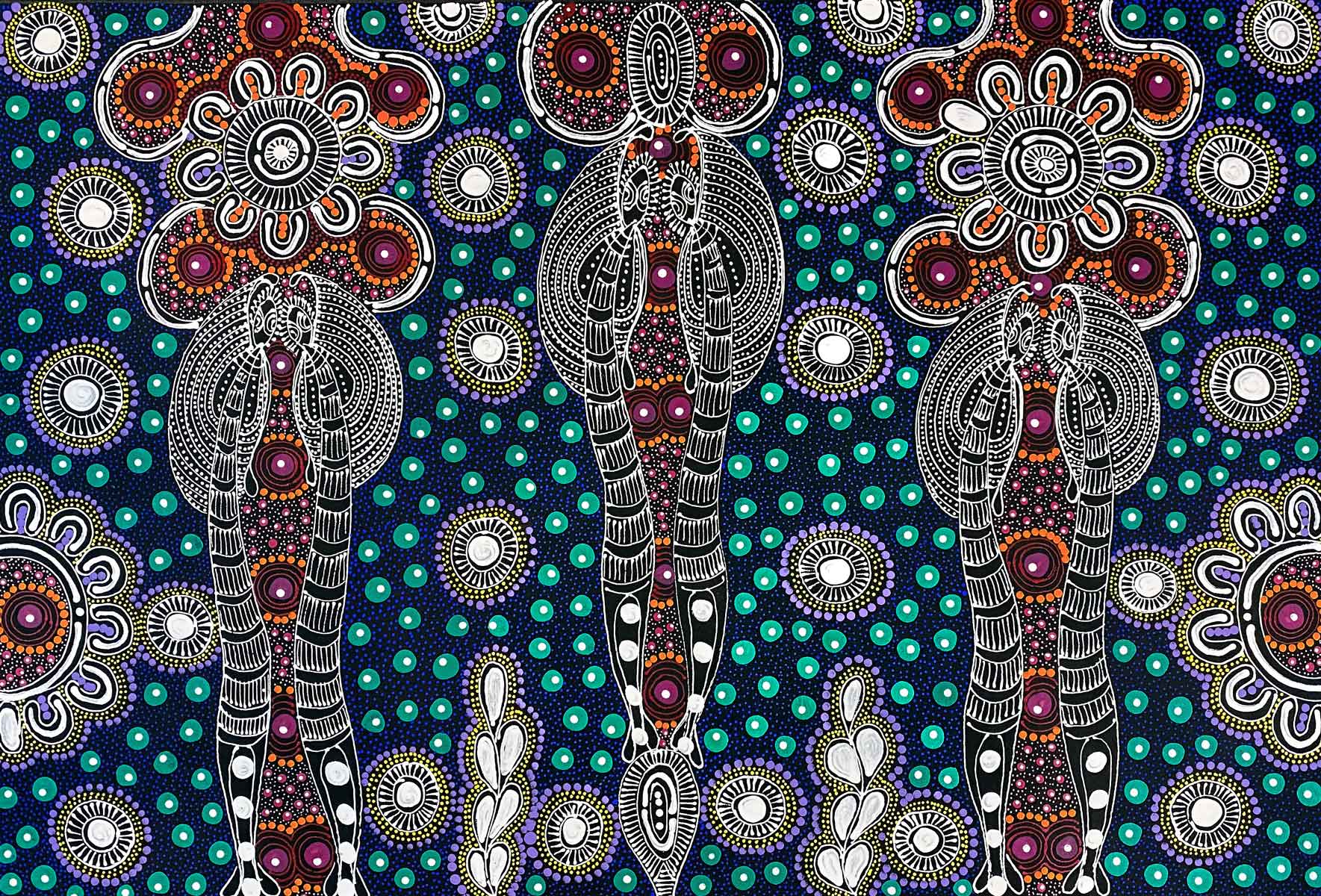Dreamtime Sisters von Colleen Wallace Nungari (VERKAUFT)