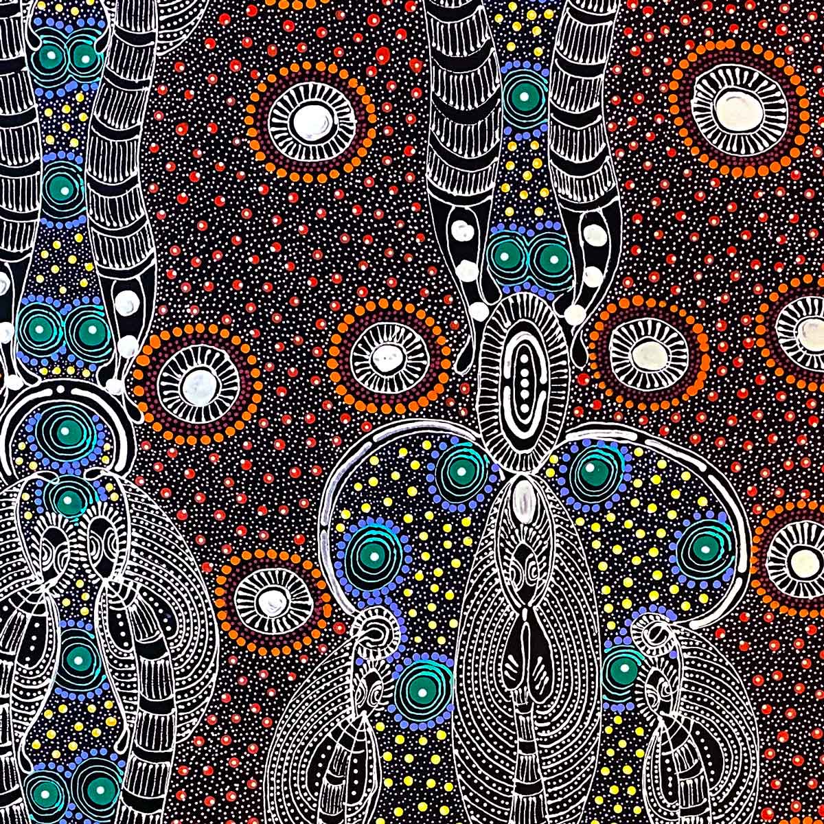 Dreamtime Sisters by Colleen Wallace Nungari (SOLD)