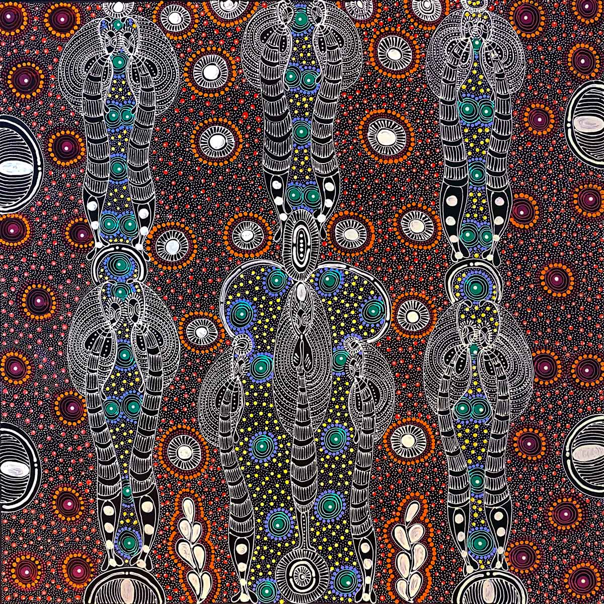 Dreamtime Sisters by Colleen Wallace Nungari (SOLD)