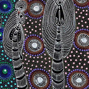 Dreamtime Sisters by Colleen Wallace Nungari (SOLD)