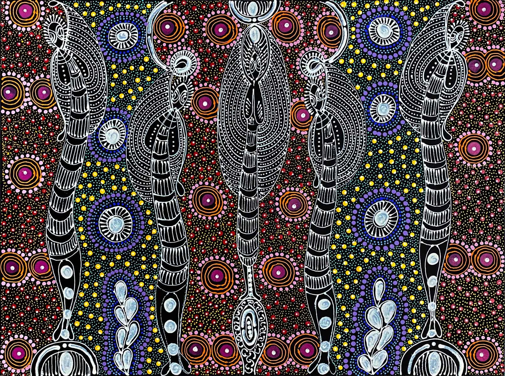 Dreamtime Sisters von Colleen Wallace Nungari (VERKAUFT)
