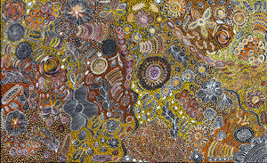 Bush Yam Story by Janet Golder Kngwarreye (SOLD)