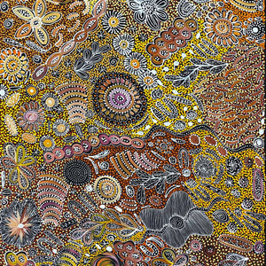 Bush Yam Story by Janet Golder Kngwarreye (SOLD)
