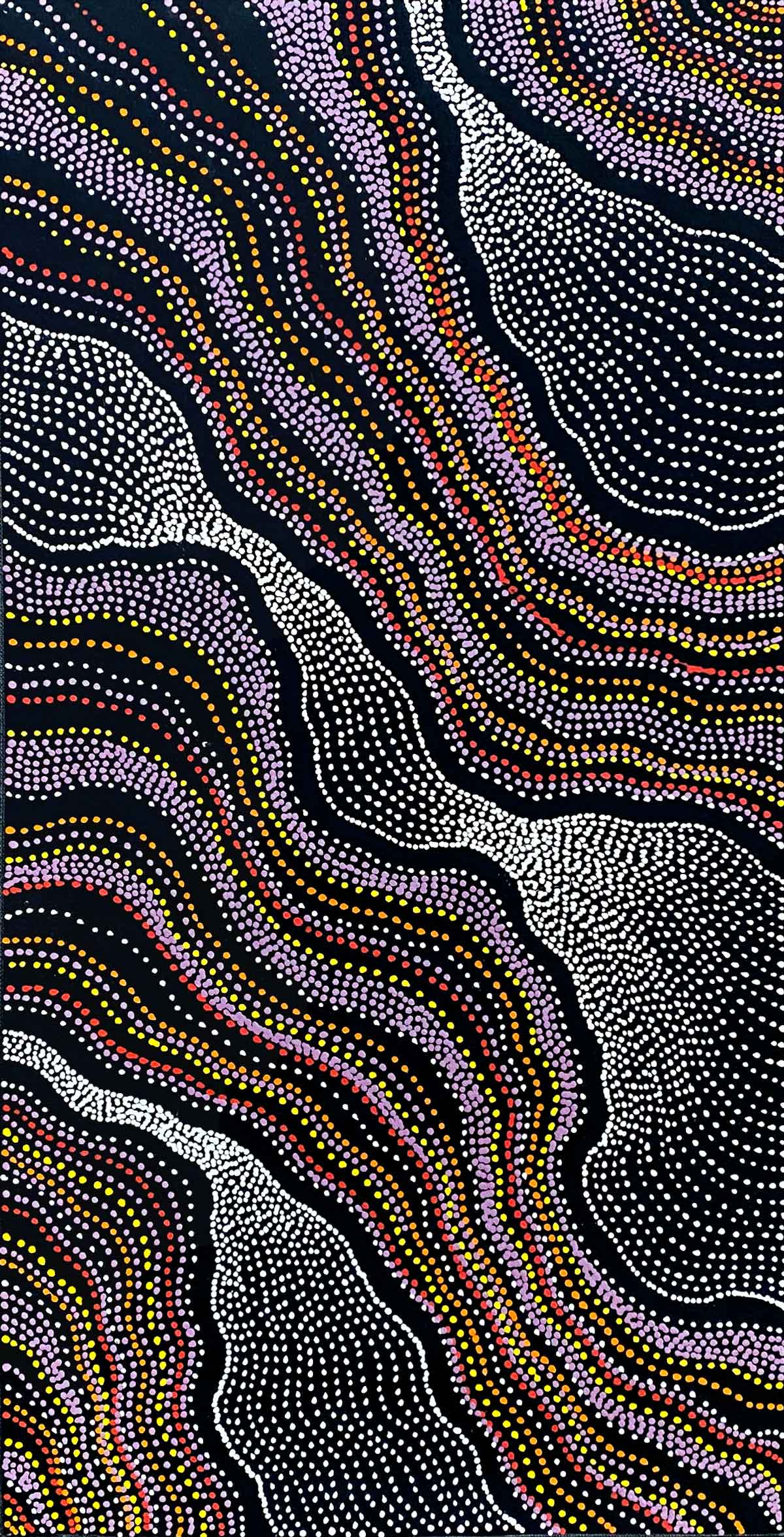 My Country by Delvine Petyarre. Australian Aboriginal painting.