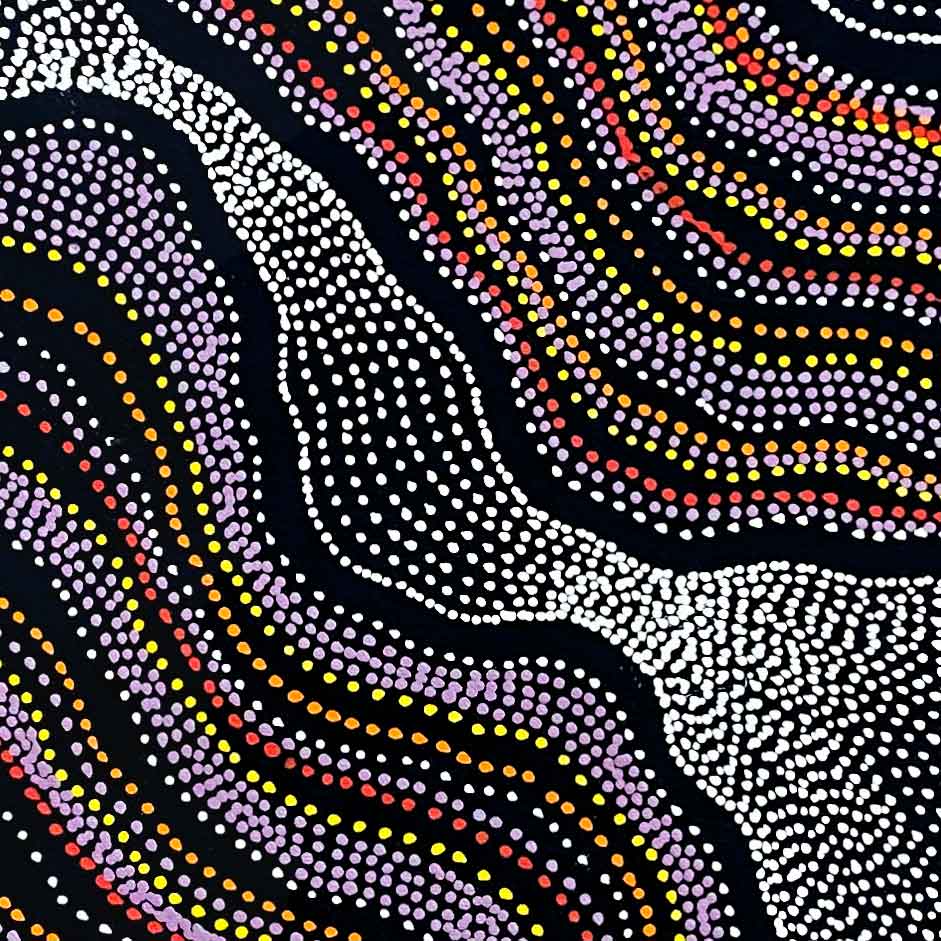 My Country by Delvine Petyarre. Australian Aboriginal painting.