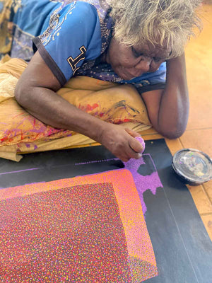 Bush Berries by Josepha Petrick Kemarre (SOLD)