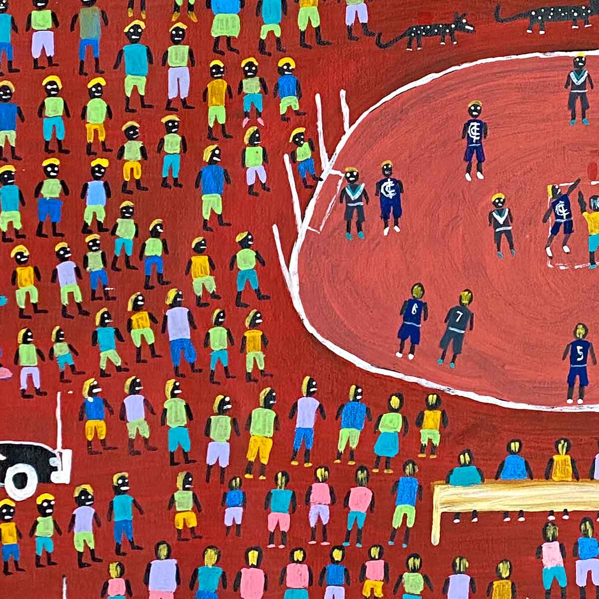 Bush Football von Dinny Kunoth Kemarre (VERKAUFT)