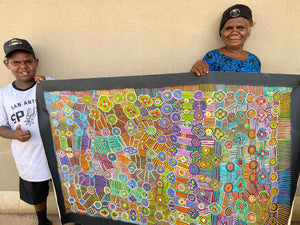Alhalkere Country by Josie Kunoth Petyarre. Australian Aboriginal Art.