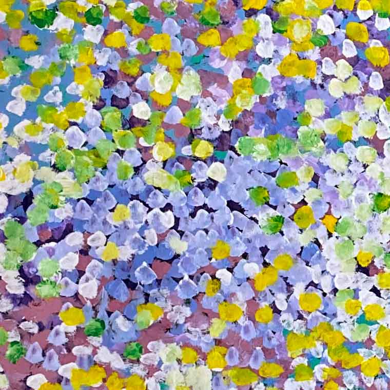 Anwekety (Conkerberry) by Polly Ngale. Australian Aboriginal Art.