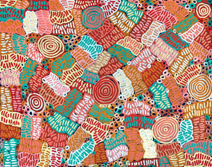 My Mother's Country by Betty Mbitjana (SOLD)