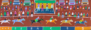 Horse Races by Dinny Kunoth Kemarre (SOLD)