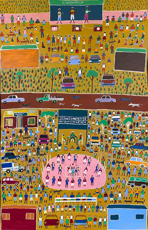 Utopia Scene by Dinny Kunoth Kemarre (SOLD)