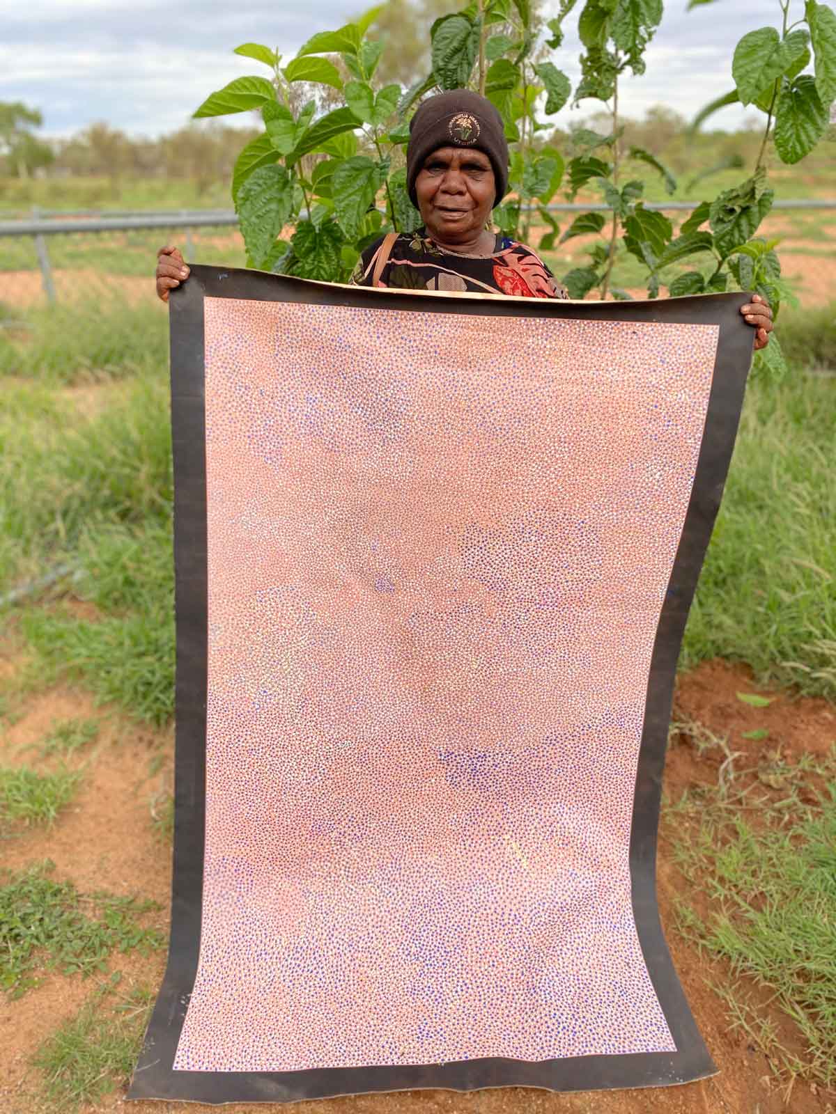 Pencil Yam Seed by Josie Kunoth Petyarre (SOLD)