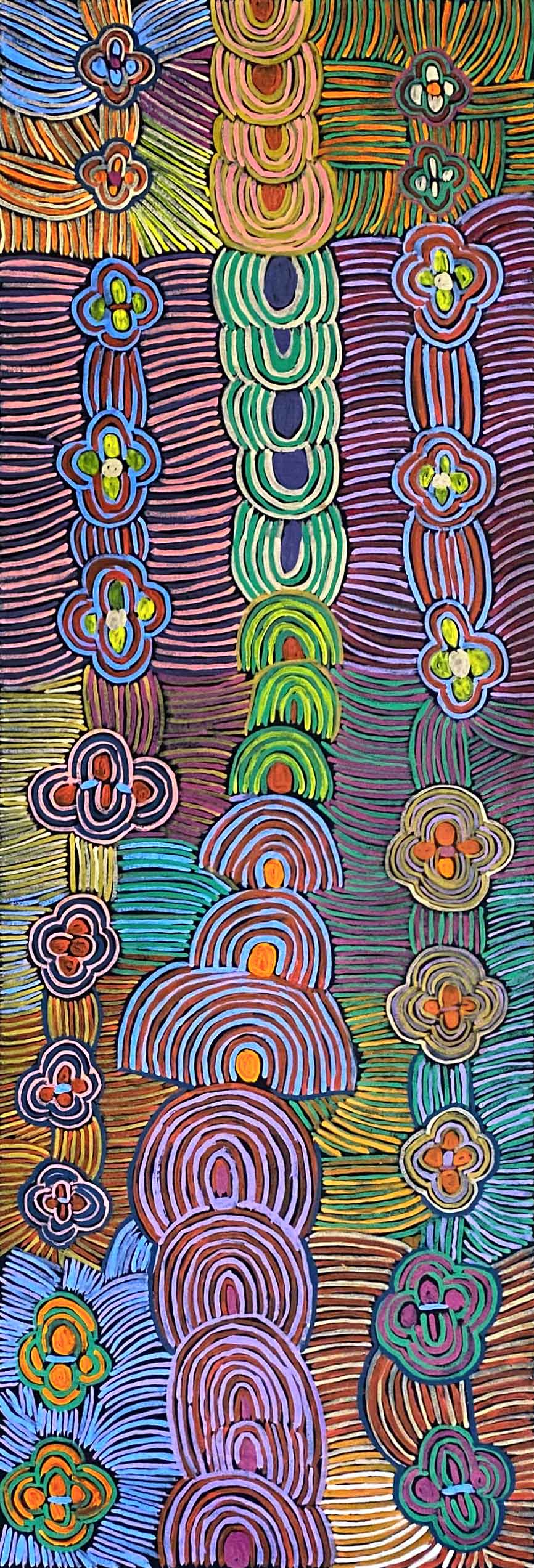 Alhalkere Country by Josie Kunoth Petyarre. Australian Aboriginal Art.