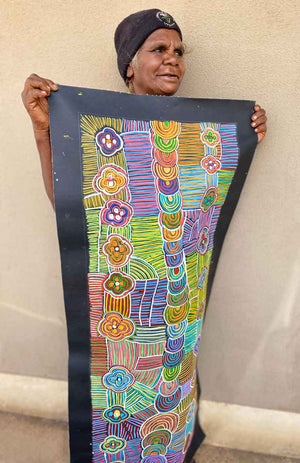 Alhalkere Country by Josie Kunoth Petyarre. Australian Aboriginal Art.