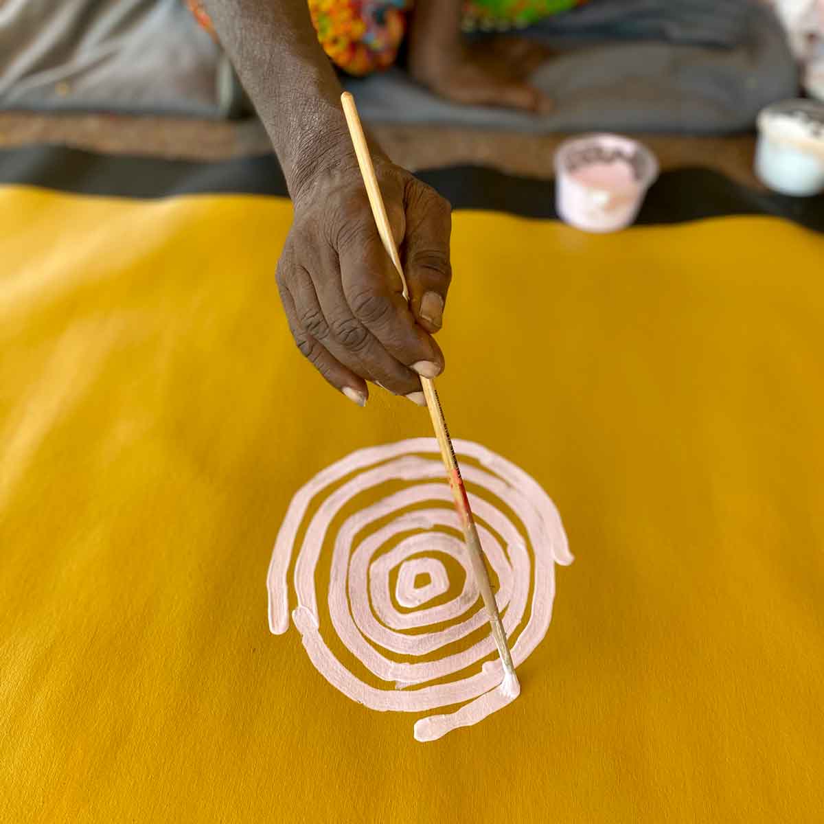 My Mother's Country by Betty Mbitjana (SOLD)