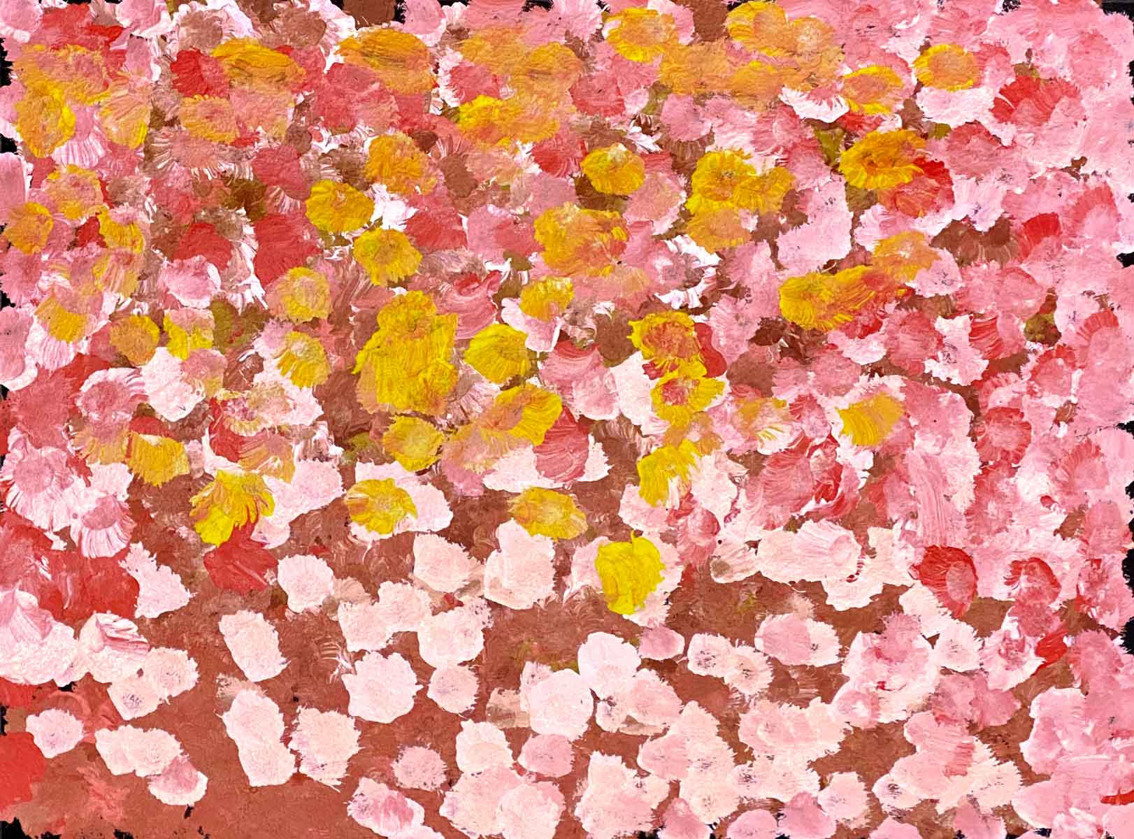 Anwekety (Conkerberry) by Polly Ngale. Australian Aboriginal Art.