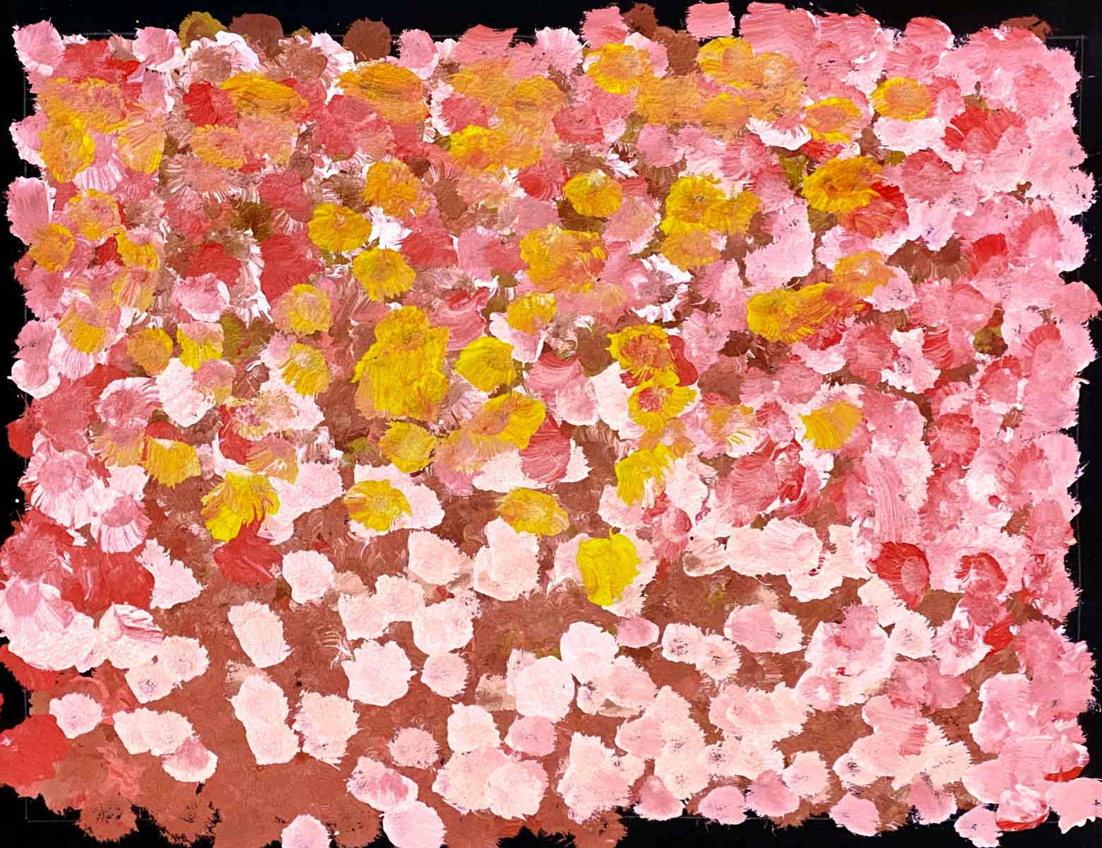 Anwekety (Conkerberry) by Polly Ngale. Australian Aboriginal Art.