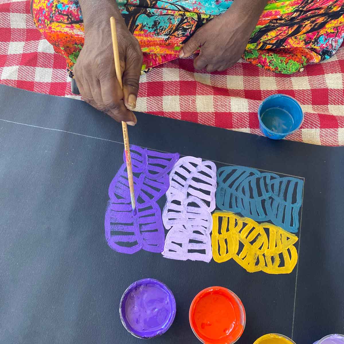My Mother's Country by Betty Mbitjana (SOLD)