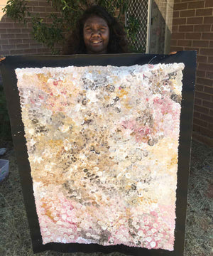 Buschblumen von Belinda Golder Kngwarreye (VERKAUFT)