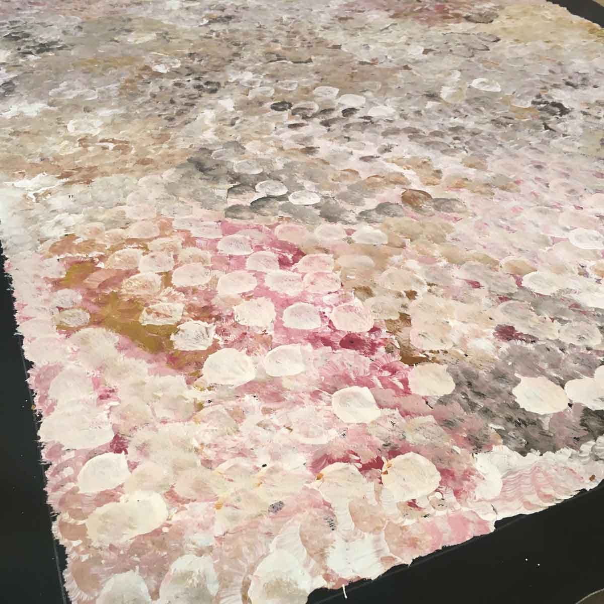 Bush Flowers by Belinda Golder Kngwarreye (SOLD)