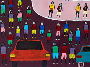 Bush Football by Dinny Kunoth Kemarre (SOLD)