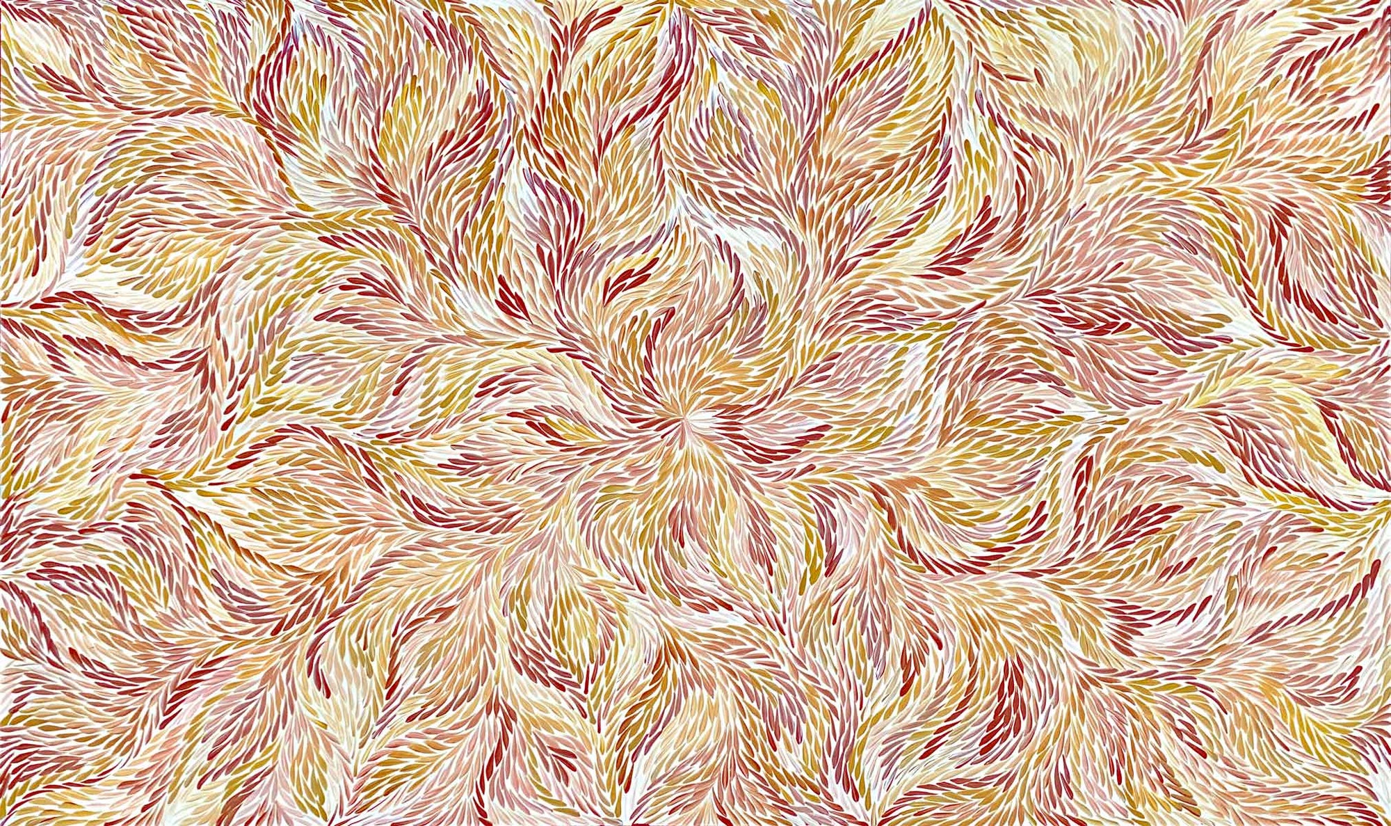Yamswurzelblatt von Dulcie Pwerle (VERKAUFT)