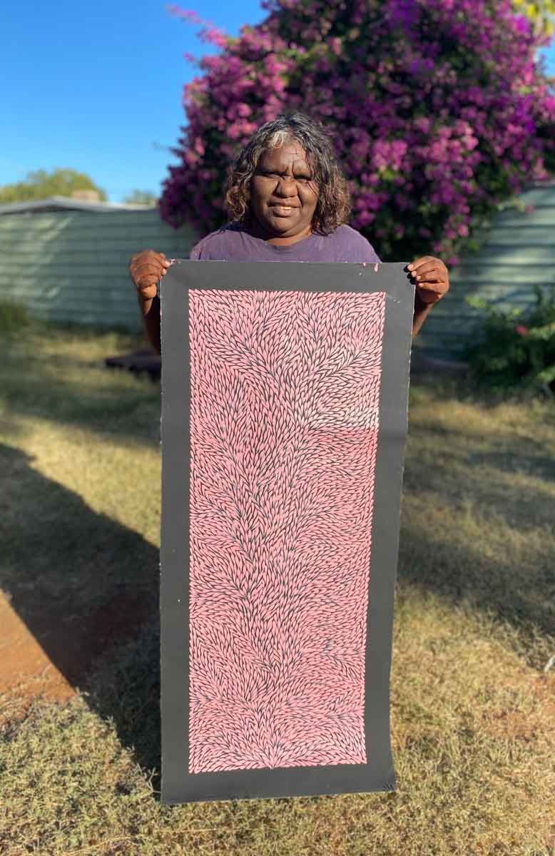 Yam Leaf by Dulcie Pwerle (SOLD)