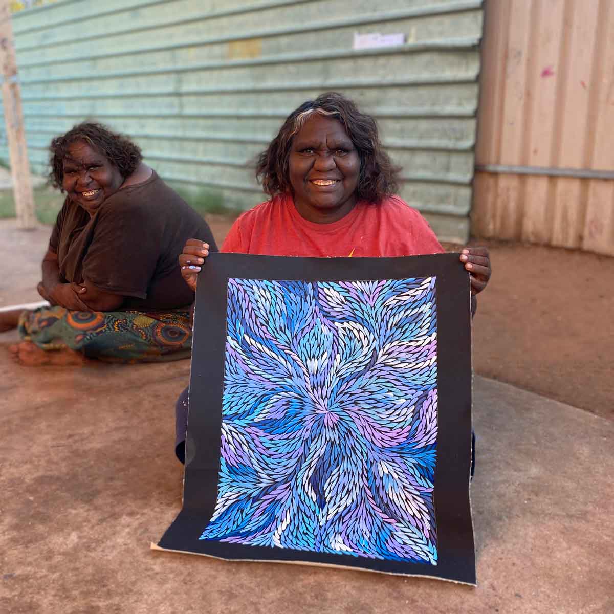 Yam Leaf by Dulcie Pwerle (SOLD)