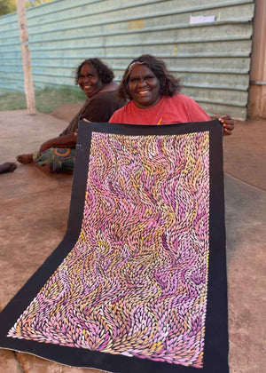 Yam Leaf by Dulcie Pwerle (SOLD)