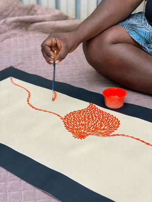 Yam Flower by Dulcie Pwerle (SOLD)