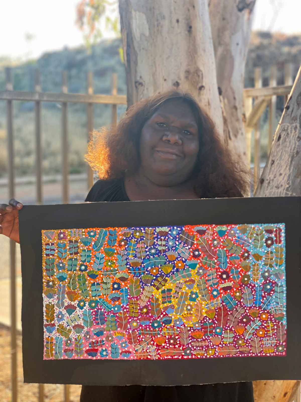 Bush Medicine by Joycie Morton Petyarre (SOLD)