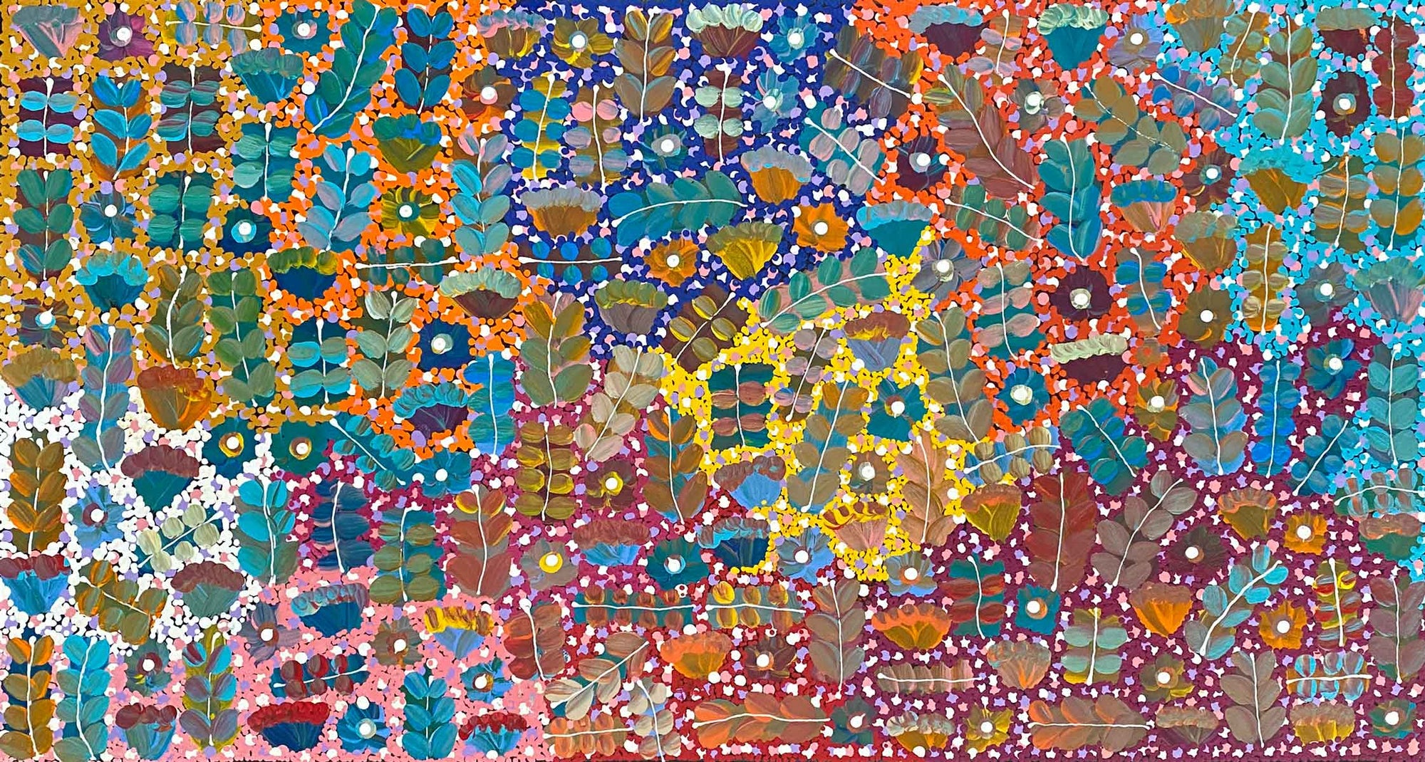 Bush Medicine by Joycie Morton Petyarre (SOLD)