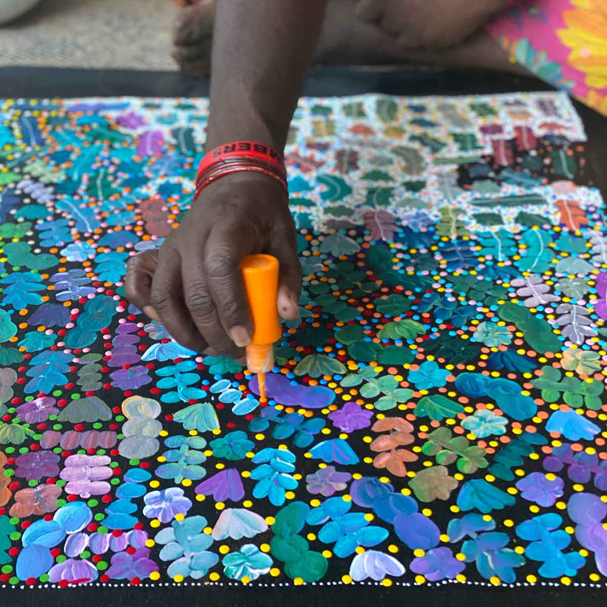 Bush Medicine by Joycie Morton Petyarre (SOLD)