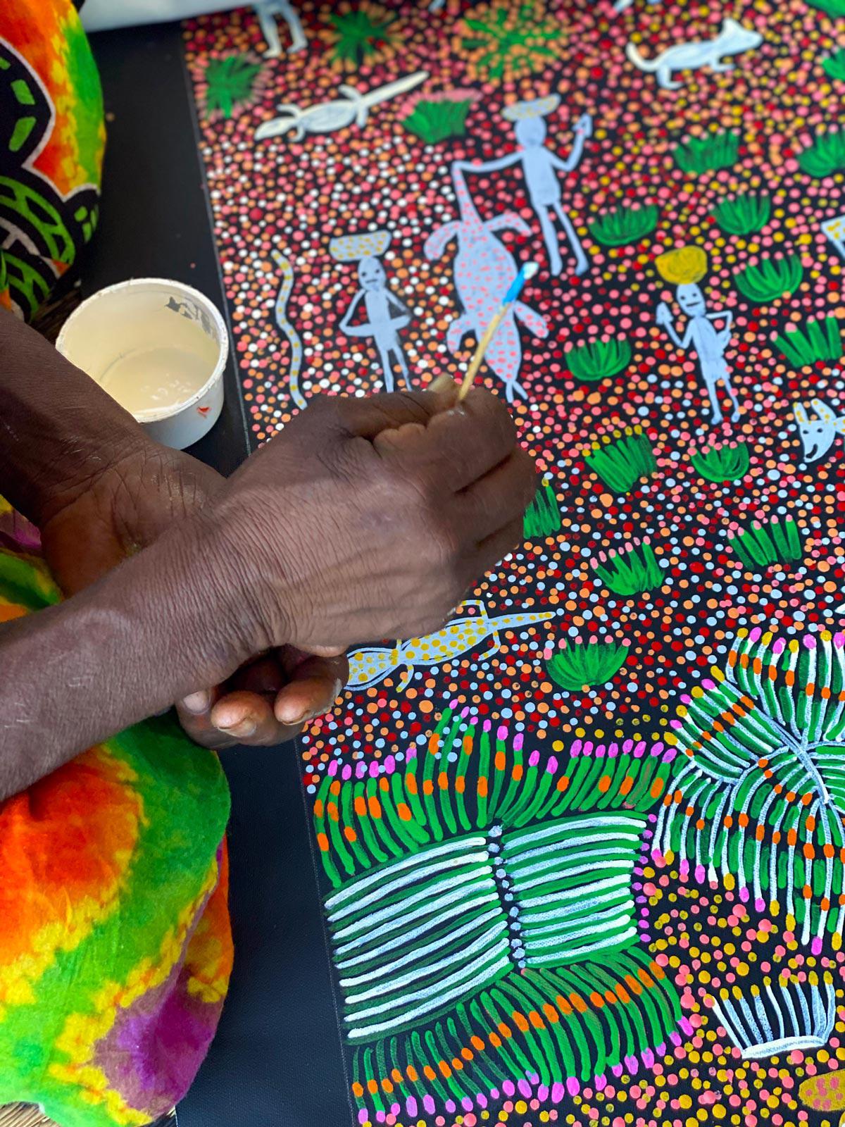 Collecting Bush Food by Josie Kunoth Petyarre