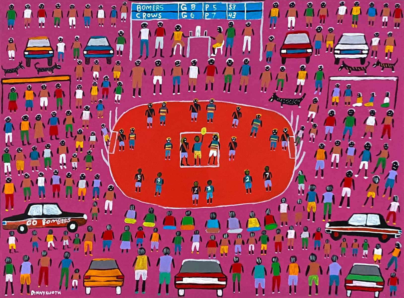 Bush Football von Dinny Kunoth Kemarre (VERKAUFT)
