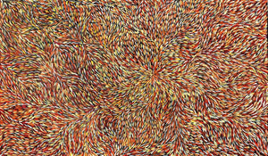 Bush Medicine Leaves by Jeannie Petyarre. Australian Aboriginal Art.