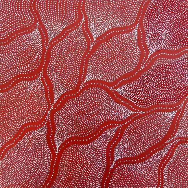 Country by Delvine Petyarre, 30cm x 30cm. Aboriginal Painting. #AboriginalArt #UtopiaLane