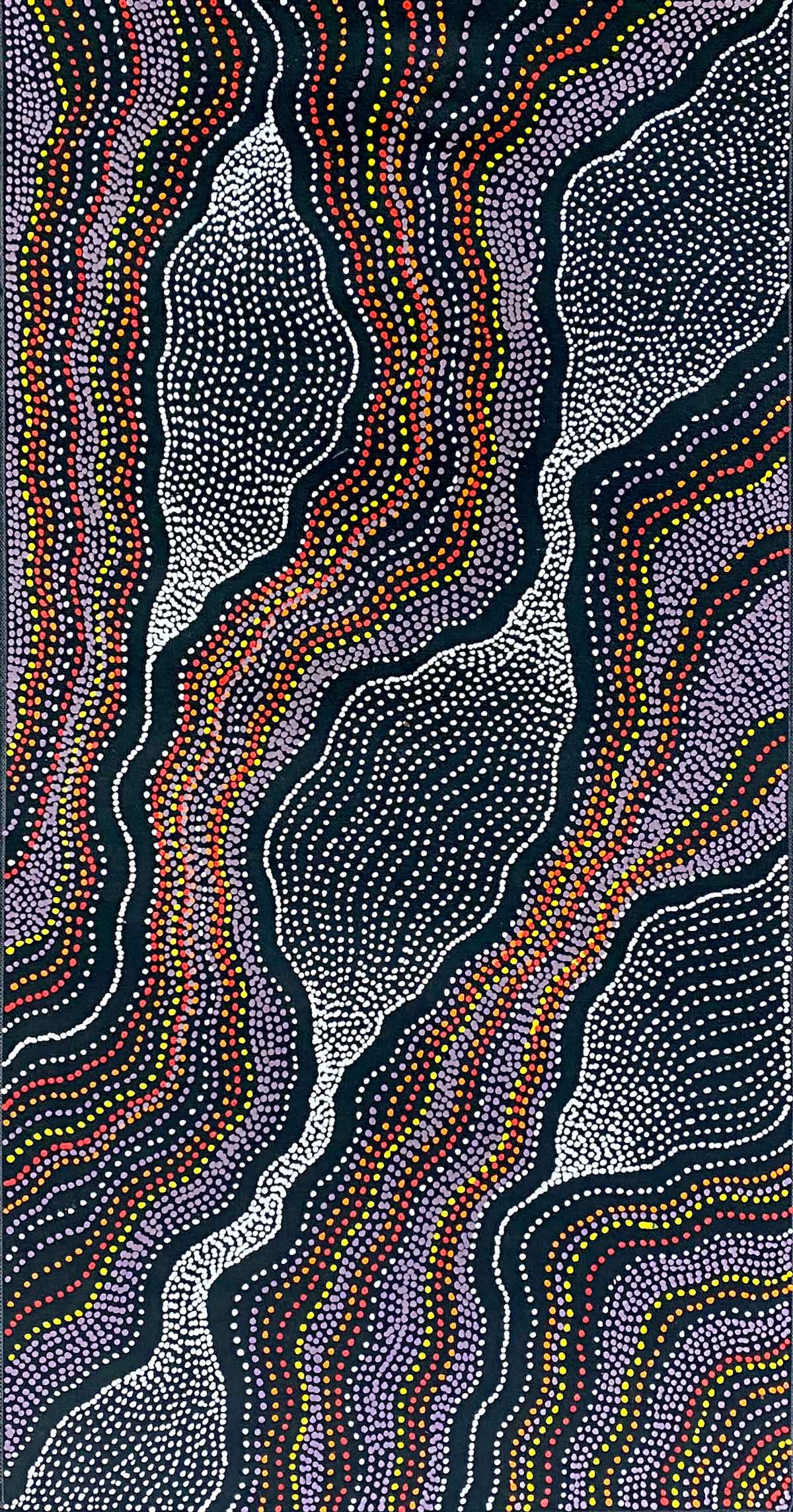 My Country by Delvine Petyarre. Australian Aboriginal painting.