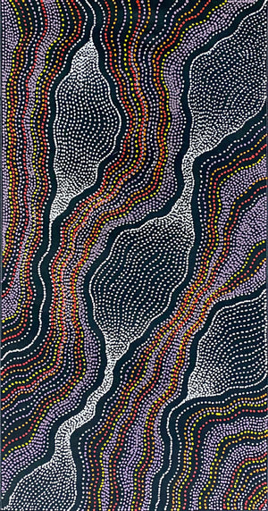 My Country by Delvine Petyarre. Australian Aboriginal painting.