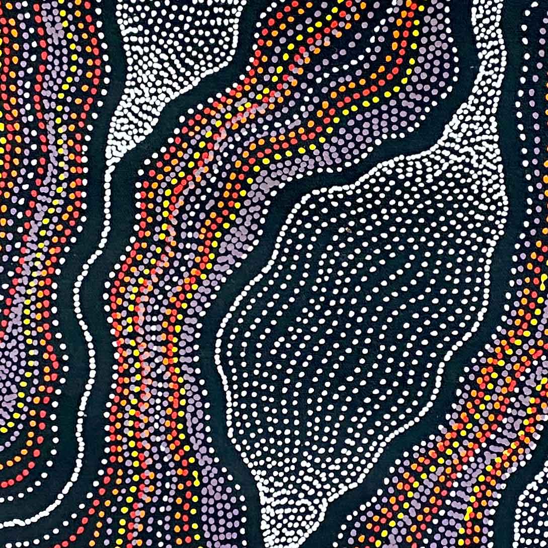 My Country by Delvine Petyarre. Australian Aboriginal painting.